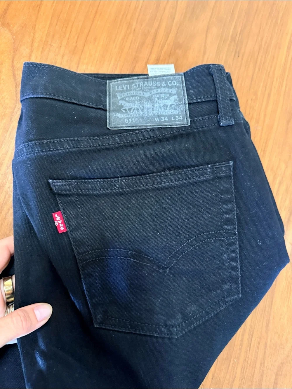 Levi's Slim Straight Jeans in black